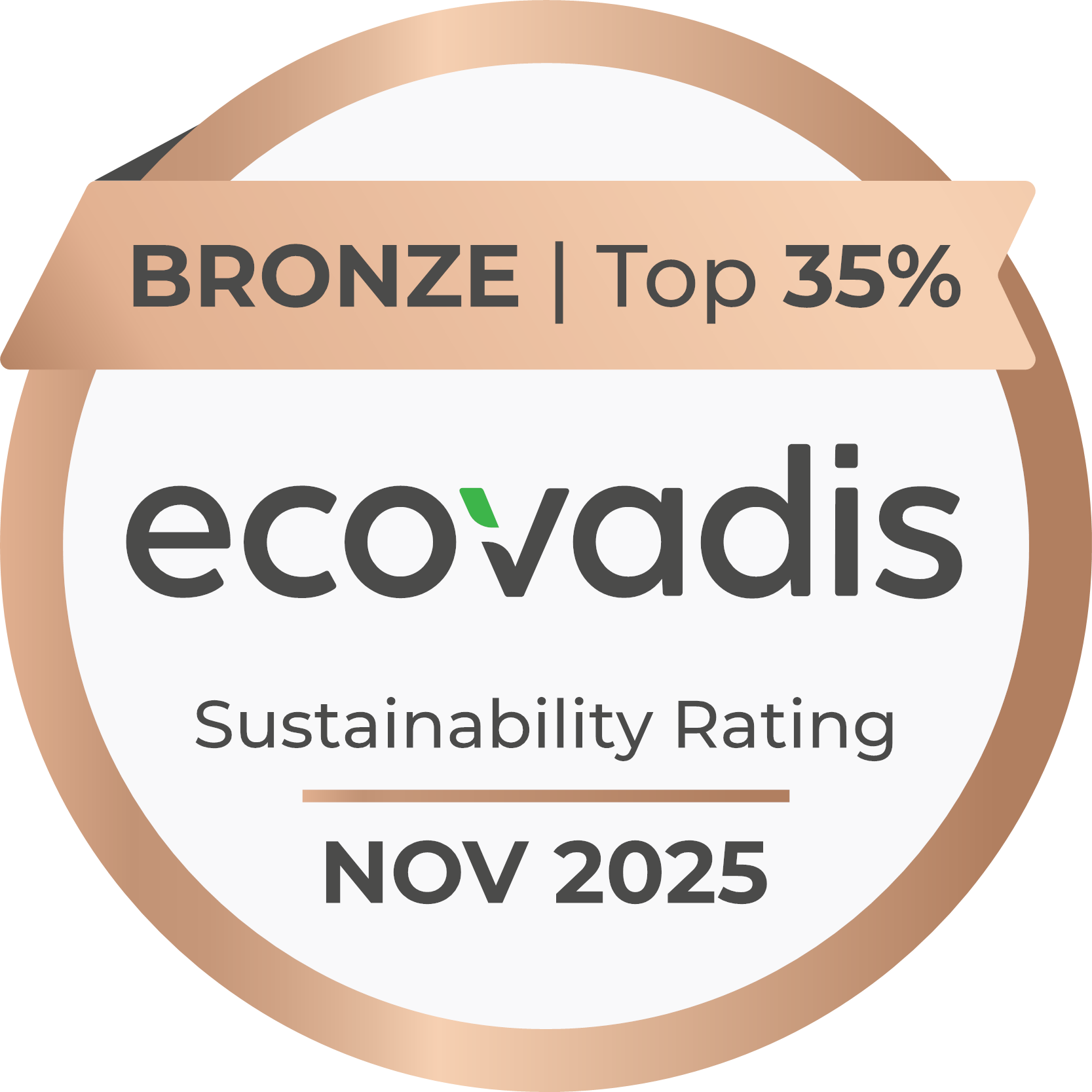 Médaille EcoVadis Bronze